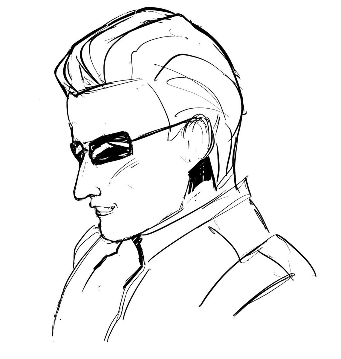 moonlightstone4's tweet image. been drawing wesky #residentevil #albertwesker