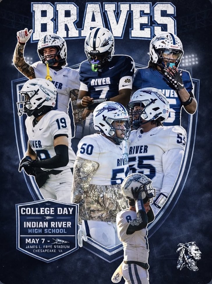 IRHSfootball's tweet photo. May 7th
5pm
Indian River High School https://t.co/hjlLbgZddI