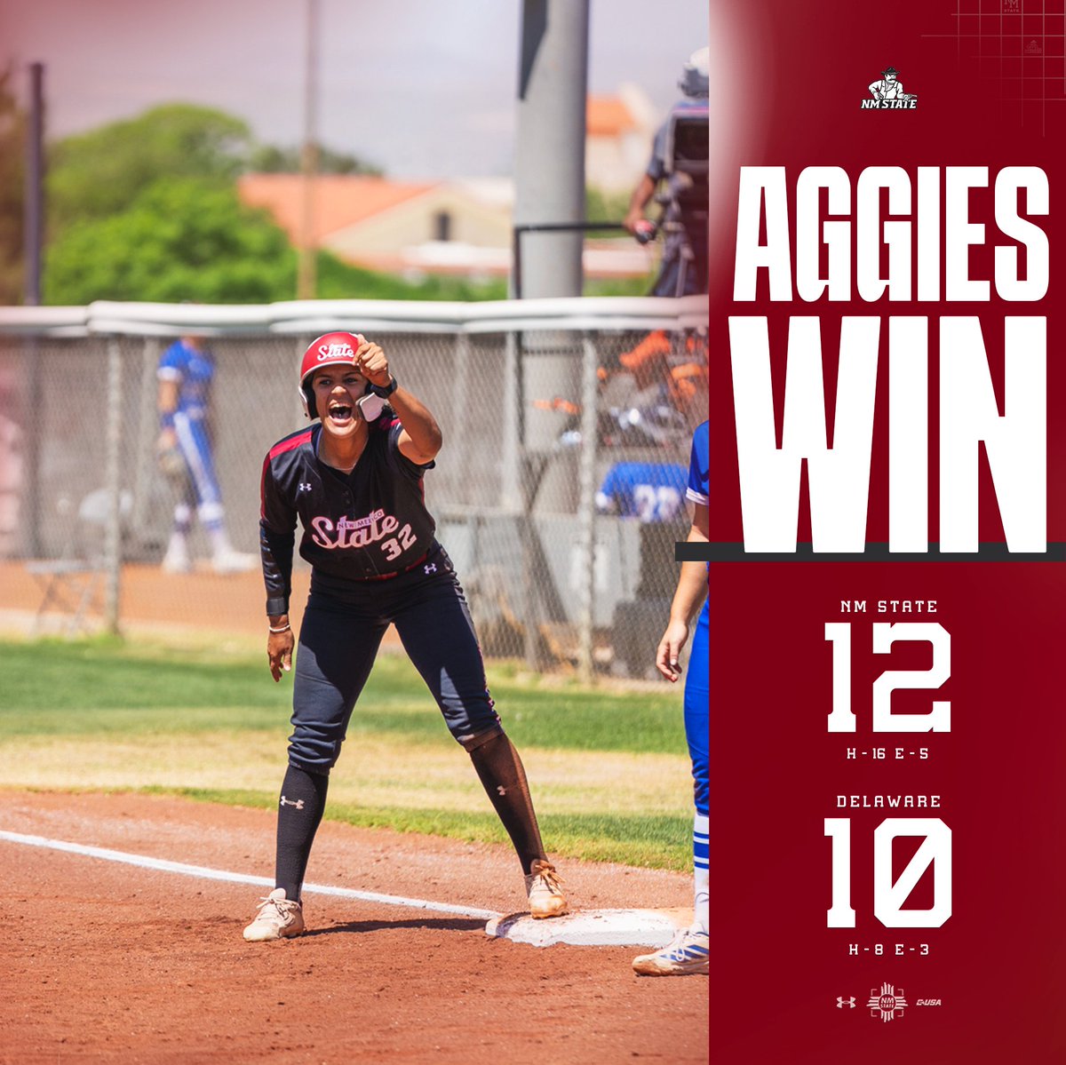NMStateSoftball's tweet photo. Senior Day + a win = the perfect ending at home

#AggieUp https://t.co/HLZlWyh8sR