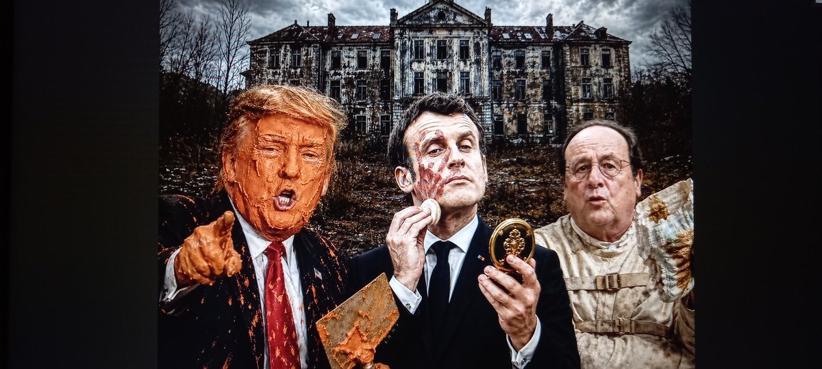 Animoved's tweet photo. The brainstorming:

“Let’s do it like it’s 1981!”
 “Love that ”
 “We ignore 40 years of upgrades HD cameras, locked-down perimeters, drones literally livestreaming our stupidity?”

Even Huggy hung up… and blocked the number😎

 #StrategyOfTheCentury
#iran #trump #macron https://t.co/j7PXMF7jxG