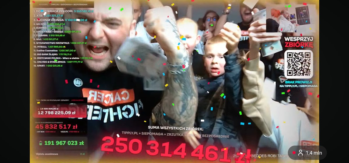 Abram7_'s tweet photo. Brawo wszyscy!  💪
@xtbpl @WKDZIKPL @zen_com @kuchniavikinga brawo za walkę!

250 milionów to jest cos niesamowitego!

Jutro na streamku toast dzikiem jedząc Catering vikinga i trzeba kupic jakies akcje na xtb zen'em 😱💪🫡

#cancerfighters #polskagurom https://t.co/FqoLjS8USG