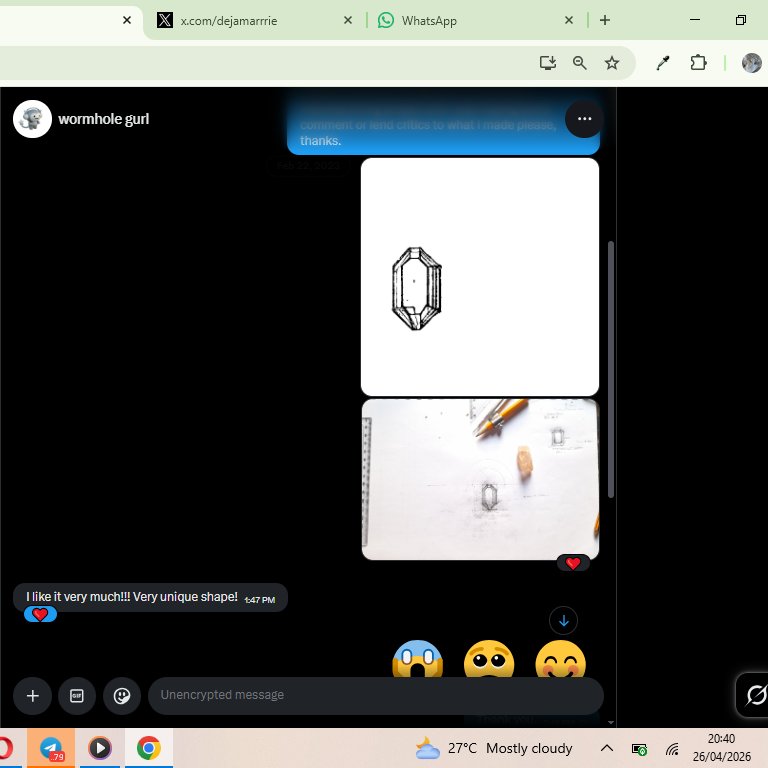 skephhen's tweet image. Passion 

#Clarity #Gemstones #TechnicalDrawing #CutDiamond #CutGemstones