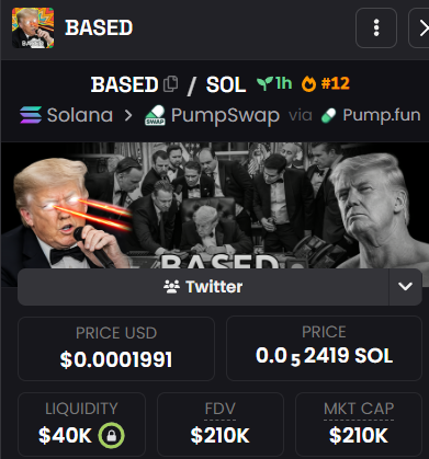 quietonsol's tweet photo. #12 trending on DEX

So $BASED https://t.co/Tou9xfrPrQ