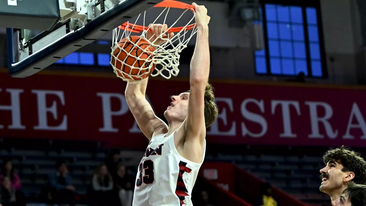 caseinpointbu's tweet photo. We've updated our men's basketball offseason tracker with analysis on BU's first transfer portal addition. 

@5CAM5x gives his analysis on Penn center Michelangelo Oberti joining the Terriers. 

https://t.co/Gejm0S4E20

(📸 Michael Nance/Penn Athletics) https://t.co/EIQpD7PCo3