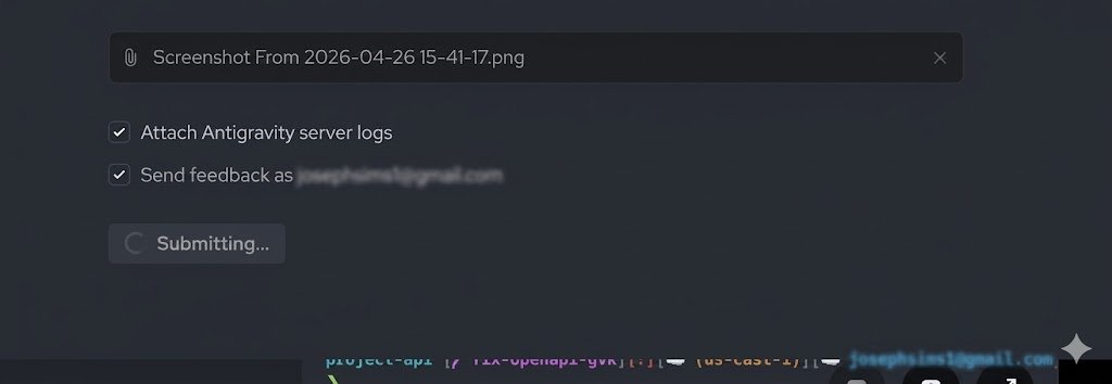 Josephaw2014's tweet photo. The experience of using @antigravity on an enterprise linux distro has been a slow series of  regressions stacking on top of each other to a completely unusuable product... 

1. Can't use the ai chat in a non sandbox
2. Can't even submit the bug successfully in the IDE https://t.co/0hobVCrA3X