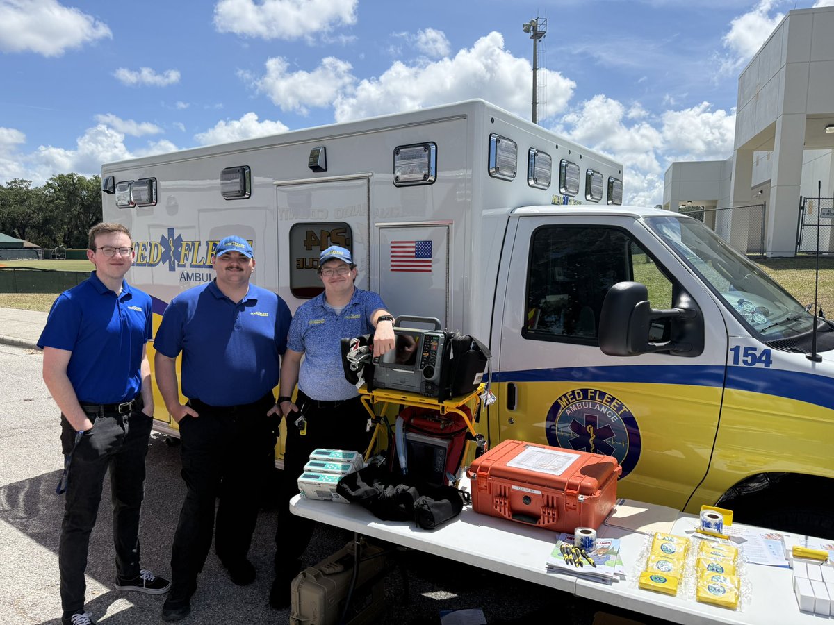 medfleetamb's tweet photo. 🚑 Proud to be part of the #HernandoPrepares Hurricane &amp; Safety Expo with @HernandoCo_EM ! 🌀

Great day meeting our community, sharing preparedness tips &amp; showcasing our team.

👏 Thank you to everyone who came out to see us—we’re proud to serve you! https://t.co/xRdhwu99Pg