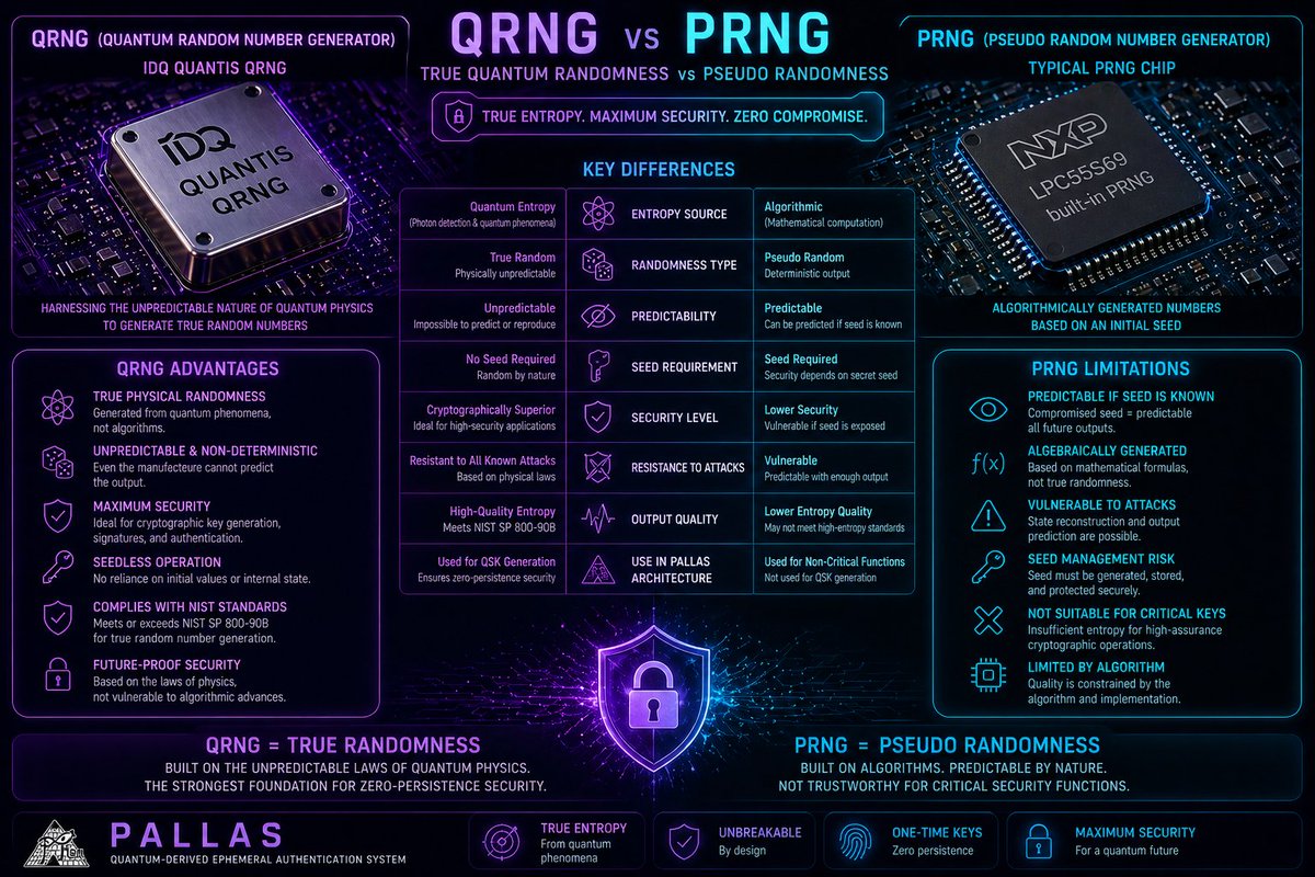 PilonLabs's tweet photo. #PALLAS - our Quantum State Security Device, uses a Quantum Random Number Generator as its source of entropy to sign each transaction on the #XInfinitum #blockchain making it the first public chain to provide Perfect Forward Secrecy. #crypto #tech #cybersecurity #quantumcomputing https://t.co/g16CNBDaSA