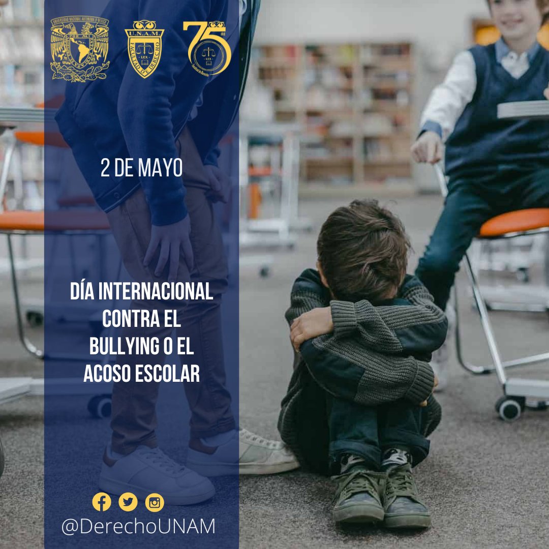 🧩✋🫂💙#UnDíaComoHoy 2 de mayo se conmemora el #DíaInternacional contra el Bullying o el Acoso Escolar, una forma de violencia que no afecta solamente a una persona, sino a toda la comunidad escolar. Las formas de combatir este fenómeno se basan en un enfoque multifacético.