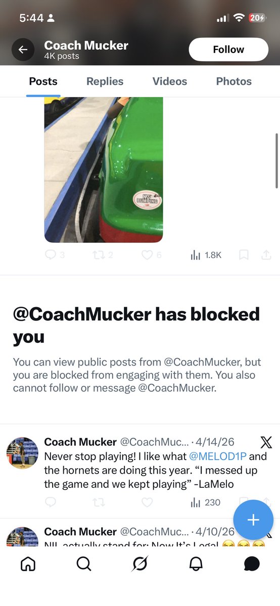 CoachMucker's tweet photo. Some how the scammer still has access to my account. I have changed my password and all. but I keep getting locked out of my messages and he messaged someone yesterday. I repeat. DON’T VOTE I AM NOT A PODCASTER! https://t.co/AsNV32ddp2