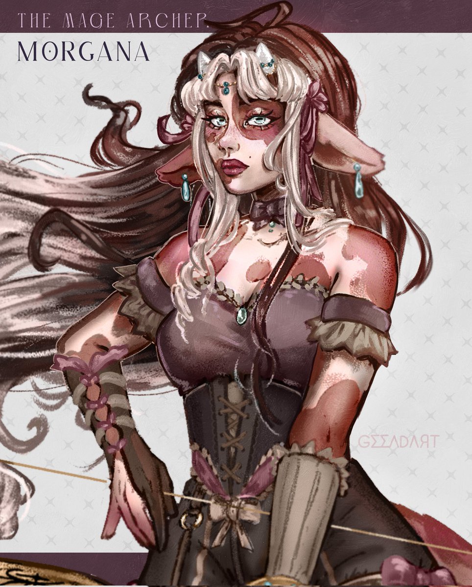 geeadart's tweet photo. Morgana, the mage archer 
#vgen #art #characterdesign https://t.co/uc6S4wtokj