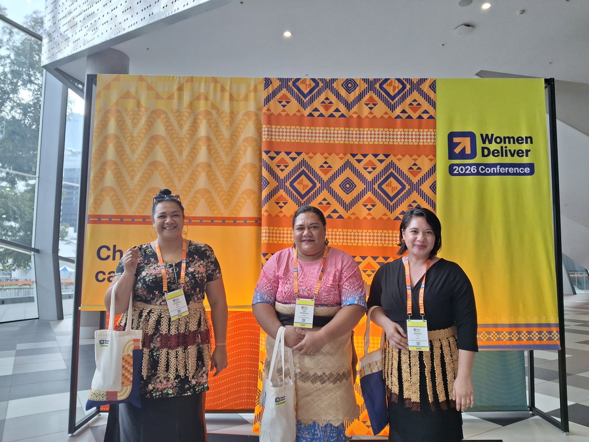 UKinTonga's tweet photo. At the Women Deliver Conference in Melbourne, Australia, with Ms. Adi Mitimiti Pasikala, an advocate for youth and women from the Western District. https://t.co/gdkv9i9kSB