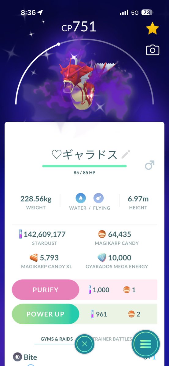 WcStryker's tweet photo. 色シャドウ:
合計 167 (2匹目 コイキング ✨🐟)
このシーズンの色違いの6匹目✨
やっと、コイキングの家族は完了しました❣️🥳🎉❤️💛
次のは楽しみしています。🤭
#TR🖤
#Magikarp💛❤️
#FamilyComplete💫 https://t.co/oQJKkHojQS