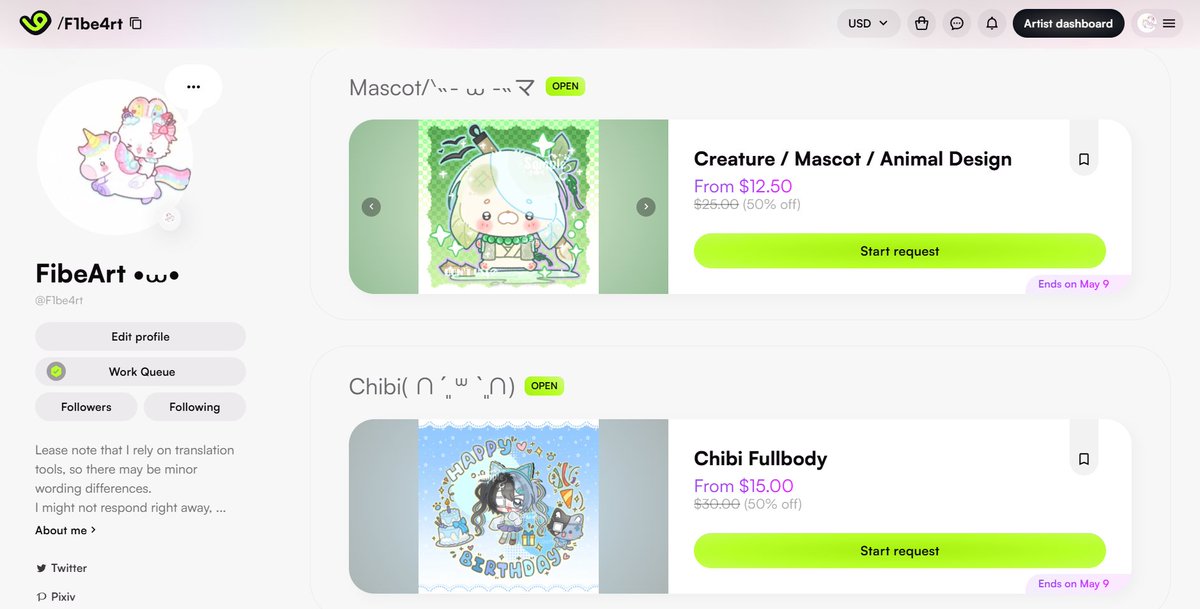 Fibe.ART🎨| VGen Comm Open tweet media