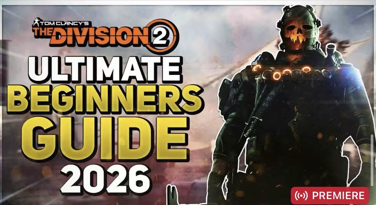 💥UPDATED WITH PROTOTYPE💥

#TheDivision2 Beginners Guide 2026:
- New Characters / Customization
- Map / Menu Changes
- Tinkering, Expertise, &amp; Prototyping 
- All Game Modes PVE &amp; PVP
- How to Farm, Craft, &amp; Build

Full Guide for EVERYONE⬇️👀🍿
youtu.be/s4z-cHmcTnk?si…🔥🤘🏼