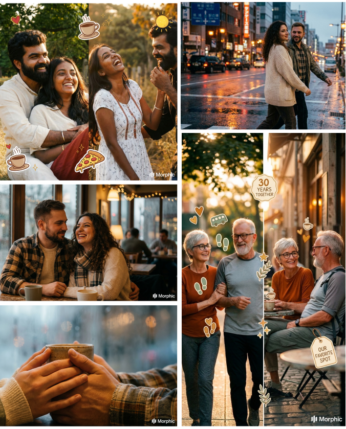StudioNessa's tweet photo. I made a workflow that turns your couple story into a cinematic photoshoot + video + social post

 It’s called Couple Memory Studio. You just write your story (like how you met), and it creates.

Try now:
https://t.co/iEddx2Dsgp

@contra @morphic https://t.co/4OSK0onpYA