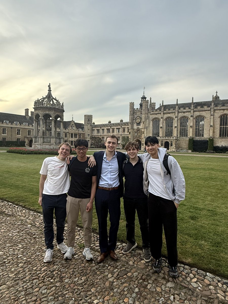 ariel_harmoko's tweet photo. Back at @Cambridge_Uni where we (@ArtifactOffcial ) hosted a builder showcase. The same grounds where Isaac Newton discovered gravity. Unreal founders and talent density. 10 Trinity college students came crawling to work for us. 

Always impressed by the remarkable talent. https://t.co/TEvHsYd9qa