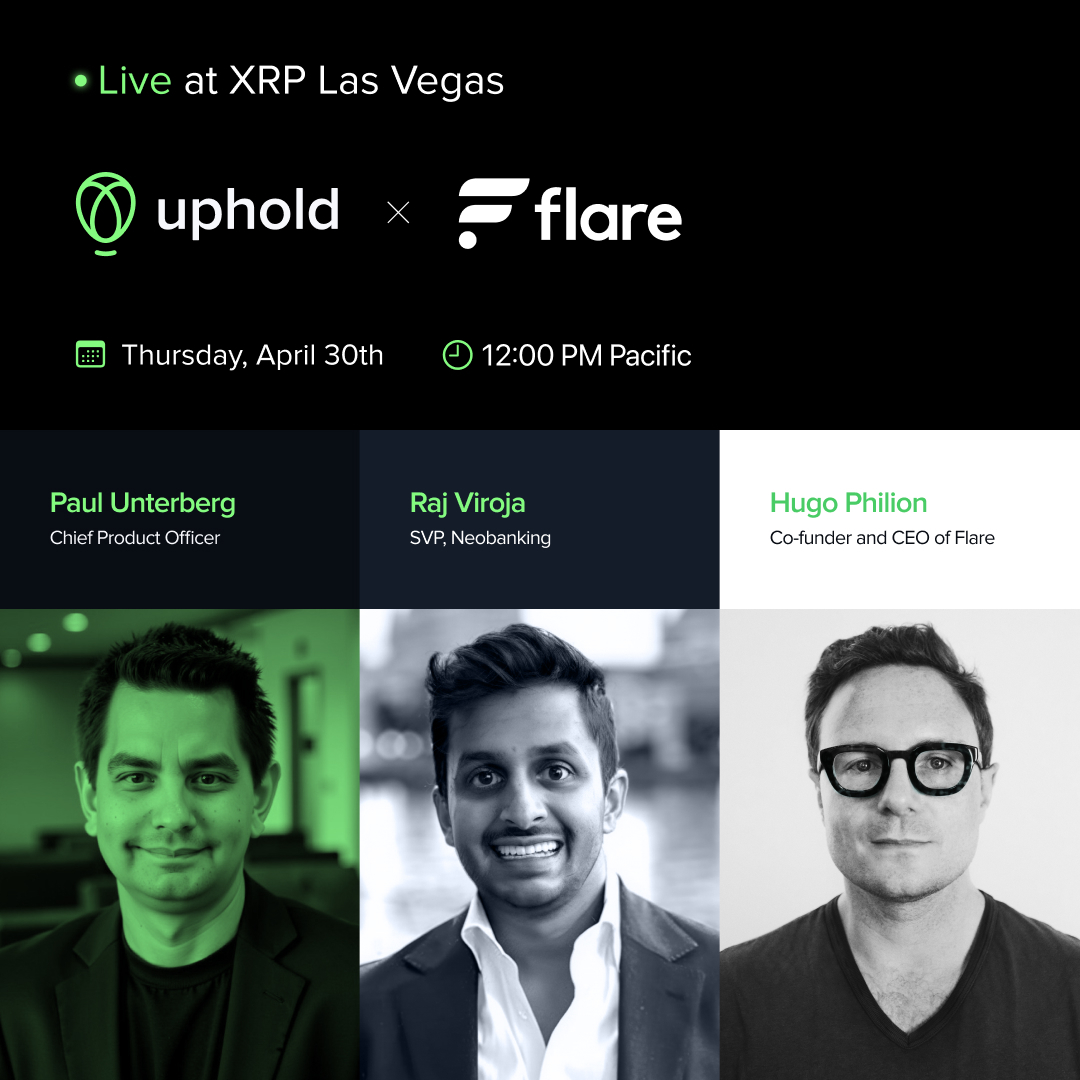 From the keynote floor to the X Space: Thursday 8 PM UTC. 

Catch us live with <a href="/PaulWavelength/">Paul U.</a> and Raj Viroja from the Uphold team and <a href="/HugoPhilion/">Hugo Philion</a>. 

We'll be covering our plans with <a href="/UpholdInc/">Uphold</a>, XRP debit cards, and the through-line for XRP on Flare.

Set your reminder👇