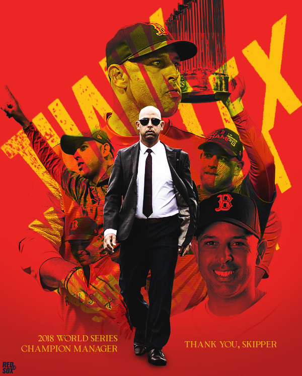 RedSoxLA's tweet photo. Can't imagine how hard it was to hold everything together. You always covered for everyone and never let it show. You kept your mouth shut. You were the best manager, for all of us.

Thank you, @ac13alex. #AlexCora #RedSoxNation https://t.co/AJAq9zVfoS