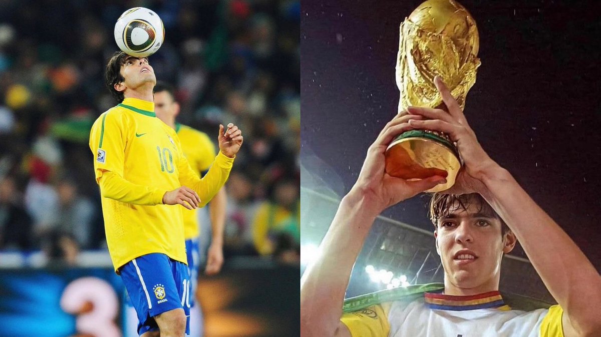 🇧🇷 Kaká pela Seleção Brasileira:

🏟️ 92 Jogos
⚽️ 29 Gols
🅰️ 23 Assistências
🅿️ 52 Participações em Gols
🏆 03 Títulos