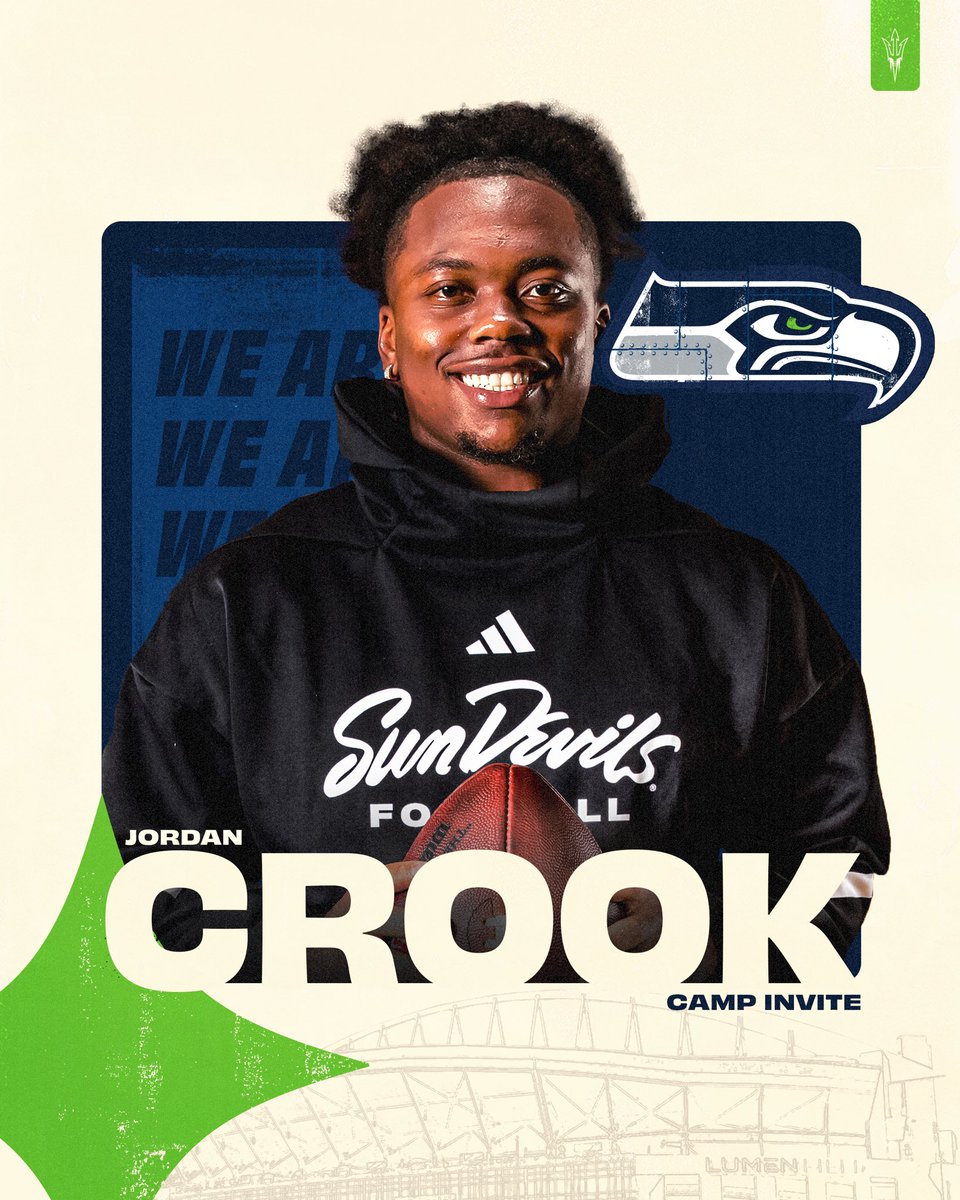 Jordan Crook has been invited to the <a href="/Seahawks/">Seattle Seahawks</a> rookie minicamp ‼️

<a href="/jcrook36/">Jordan Crook</a>