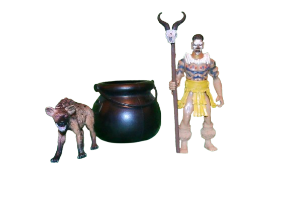 EaffordAustin's tweet image. African voodoo witch doctor and his pet spotted hyena action figure#actionfigures #toys #Africa #hyena #witchdoctor