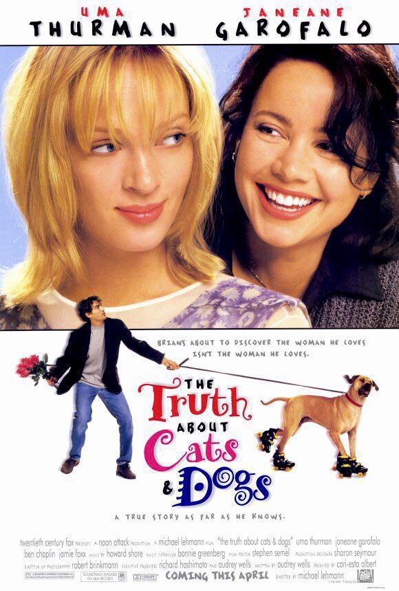 FilmNewsNos's tweet photo. 🎬MOVIE HISTORY: 30 years ago today, April 26, 1996, the movie ‘The Truth About Cats & Dogs’ opened in theaters!
#UmaThurman #JaneaneGarofalo #BenChaplin @iamjamiefoxx #JamesMcCaffrey #RichardCoca #StanleyDeSantis #MichaelLehmann https://t.co/K7pJTObHsc