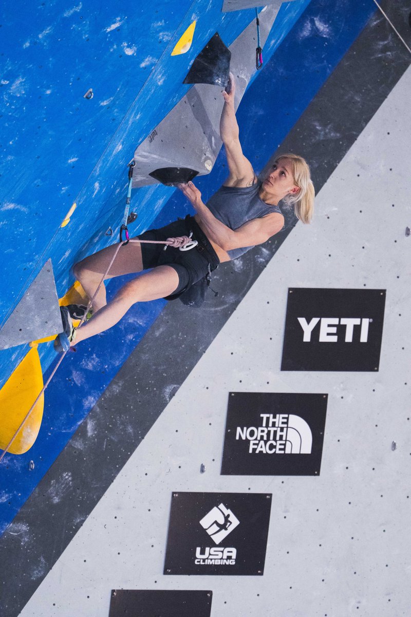 USAClimbing's tweet photo. North American Cup Lead Finals ✅ 

What an exciting wrap to the weekend! Let’s give it up for our Women’s Lead podium 👏

🥇Iana Startsev
🥈Eva Mijares
🥉Ayaka Morita https://t.co/dfp5hn81Nl