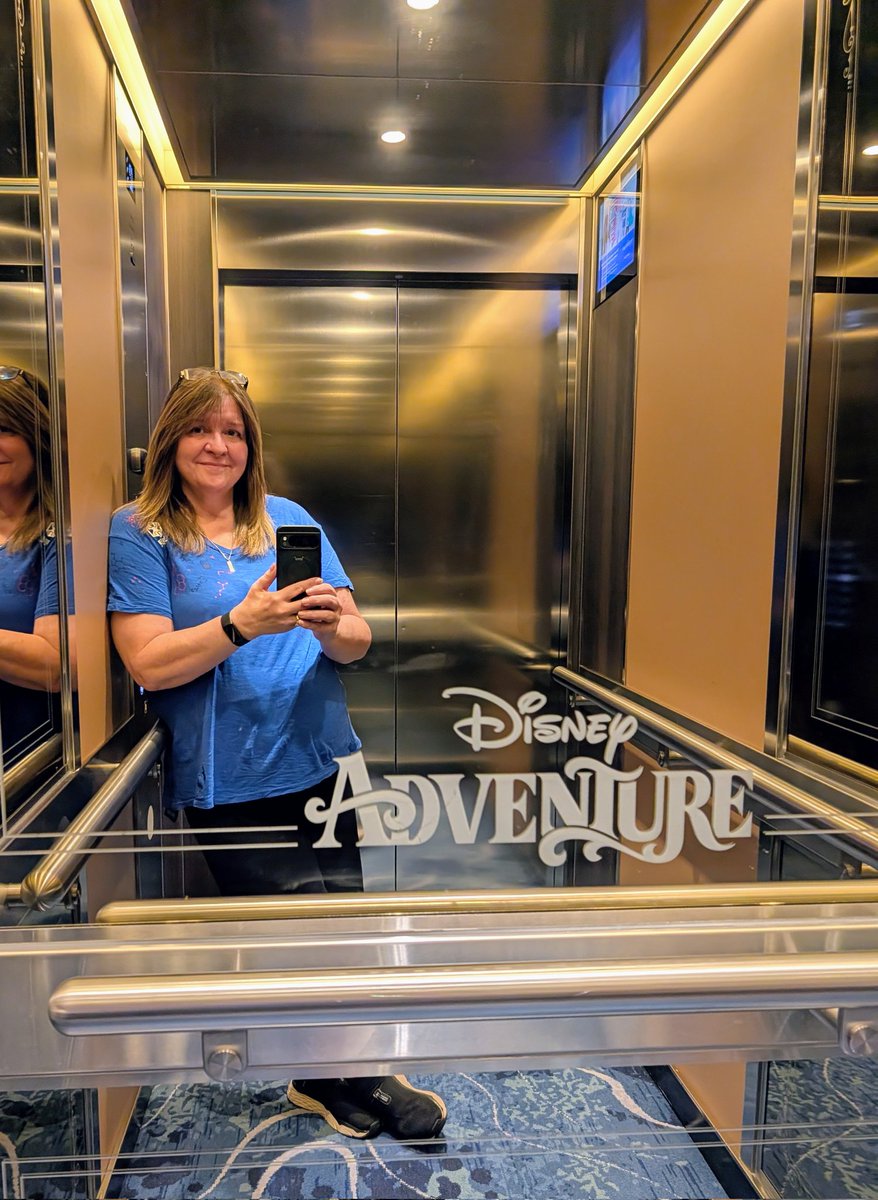 BeciMahnken's tweet photo. As long as Disney Cruise Line puts the ship’s name in the elevator… this photo is basically required. 😄

Adventure found ✔️

Now I know I’m not the only one—share yours if you’ve got an elevator selfie from any ship!

#DisneyAdventure #disneycruiseline https://t.co/Sj4j3XE3Od