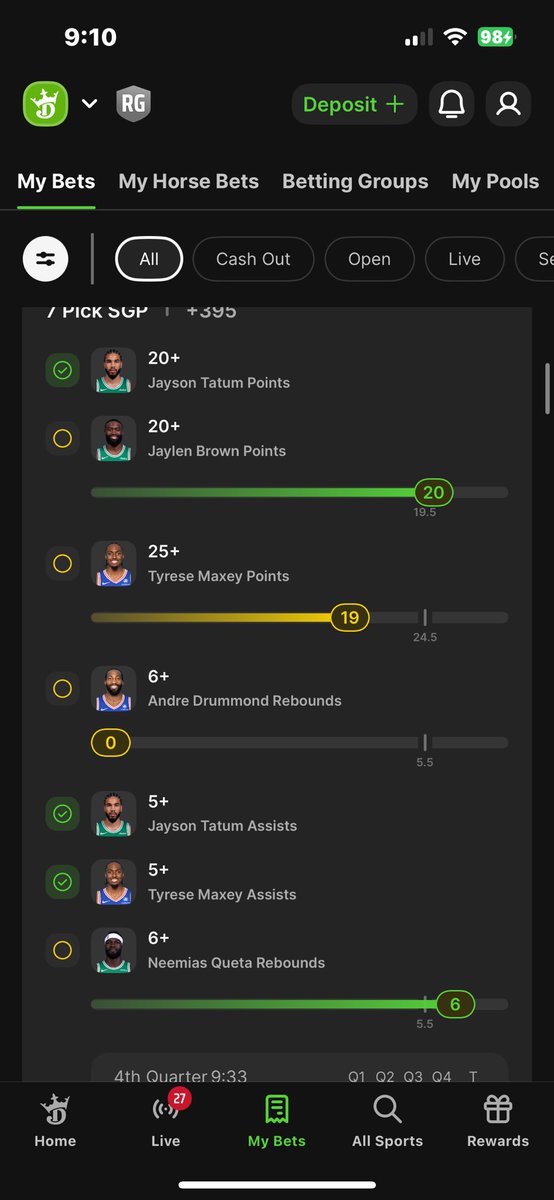al1863's tweet photo. Can’t believe Drummond gonna be the reason I loose 🙃 https://t.co/dHoaLCz432