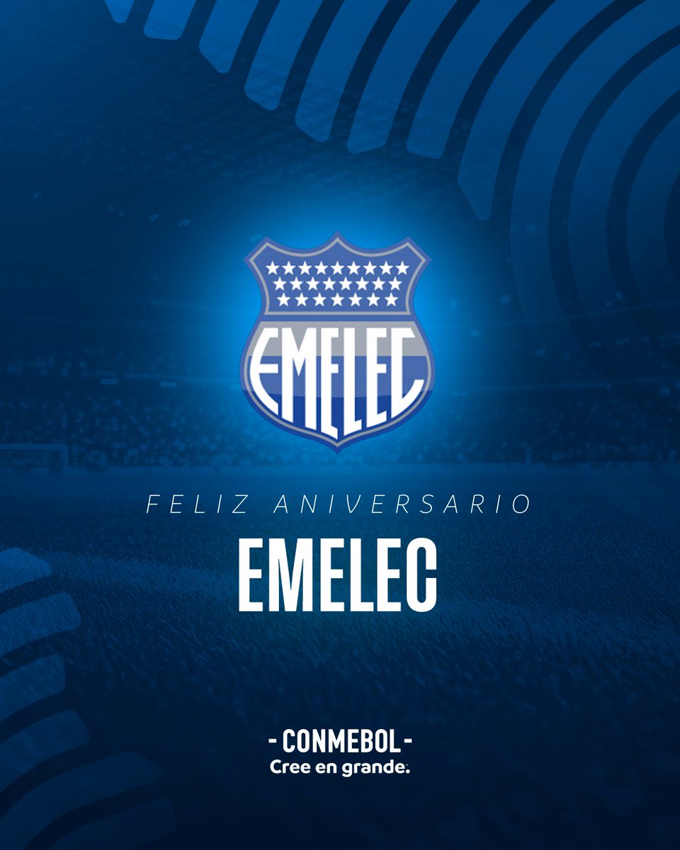 ¡Felicidades, <a href="/CSEmelec/">Club Sport Emelec</a>! 🎂👏