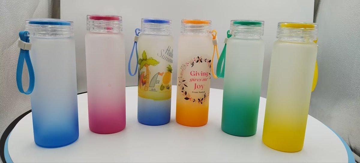 SuntekPrint_11's tweet image. 500ml sublimation frosted glass bottle – 50% off! DM for price! #bottle