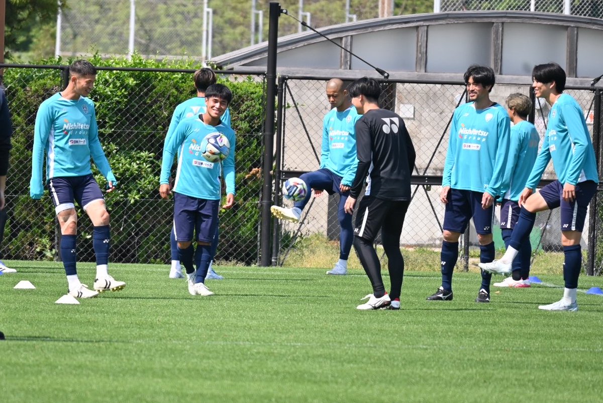 本日、メディア限定の練習公開です #avispa