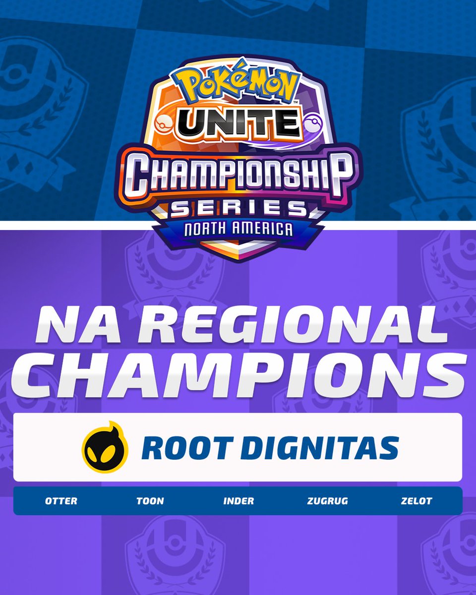 All season long, the NA region showcased ROOT Dignitas and Evil Geniuses duking it out for the top spot.

Now at the final bell, ROOT <a href="/DignitasPokemon/">ROOT DIG Pokémon</a> are your NA Regional Champions! 💢🥊

#PokemonUNITE | #UNITEesports