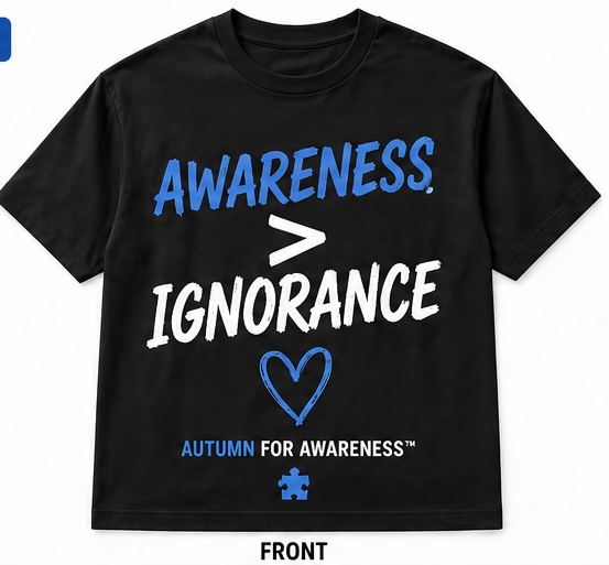 AllAroundA1's tweet photo. Funny how life works.

A moment that could’ve stayed negative turned into something meaningful.

I just launched Autumn for Awareness™ — a limited collection created to support autism awareness, acceptance, and understanding 💙🧩

100% of the $75 purchase price from every shirt sold will be donated toward autism advocacy and support. What was meant as a joke has now become a noble cause that can help real families and make real impact.

So sincerely — thank you @ayceATH for unknowingly inspiring something bigger than both of us.

And tagging @AutismSpeaks in hopes we can bring more awareness, reach, and support to this cause 💙

If this message reaches the right people, then it was all worth it.

One shirt. Big impact.