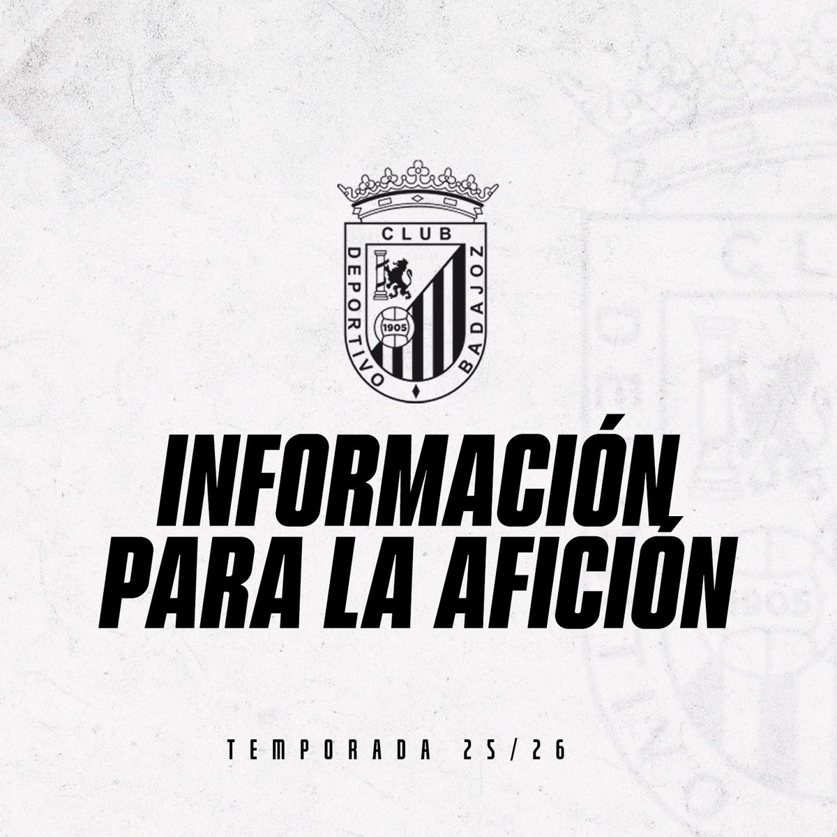 🚌 ¡Nos vamos a Calamonte!

🎟️ 300 entradas ➕ autobús para aficionados que tengan entrada. Primer día de venta solo para abonados, a partir del martes y en caso de disponer de entradas se abrirá a público general. Obligatorio presentar el abono y pagos en efectivo

⌛️ Lunes a