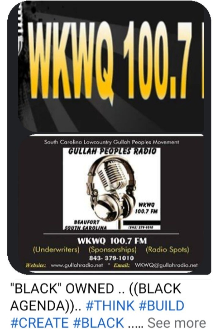servicebyBenita's tweet image. ⬛🇺🇸WKWQ✍️
GullahRadio 
*Sundays 5-7pm 
4/26/26 #FB #LIVE "FreedomRoad"   
*Prod*Bro J *CoHost*Bro O
@WKWQCommunityOrganization facebook.com/share/v/QzBpLq…
*Listen
janus.cdnstream.com:5474/stream
*Advertise
gullahradio.net/advertise.html#
*Em wkwq@gullahradio.net
💲App
$WKWQGullah
843-379-1010