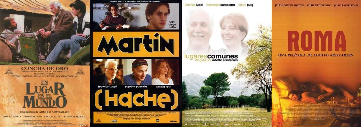 luis_t__'s tweet photo. Ha fallecido Adolfo Aristarain, uno de los mejores directores de cine que haya existido jamás. Para mí, estas cuatro son obras maestras, películas que no me cansaré de ver jamás. https://t.co/viSoszobNZ