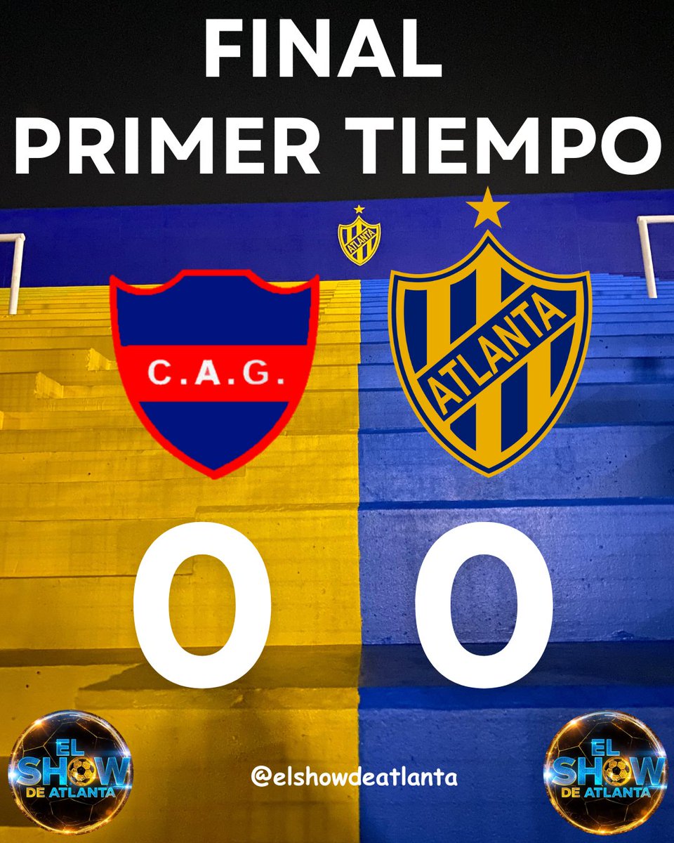 elshowdeatlanta's tweet image. FINAL PT

Flojo primer tiempo de #Atlanta que empata 0 a 0 en su visita a #SantiagodelEstero

El bohemio no mostró ambición y #Guemes fue levemente superior

Te leemos