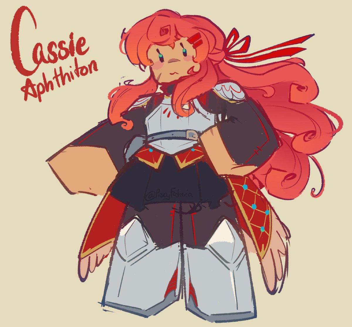 // Demo 5 spoiler  
.
.
 Outfit design for Cassiee 
I honestly wanna put her in full armor instead but then i realized she cast spell and all that 
 She is honestly such a sweetheart :>>
Also ty for 7k follows loll 
#blocktales
