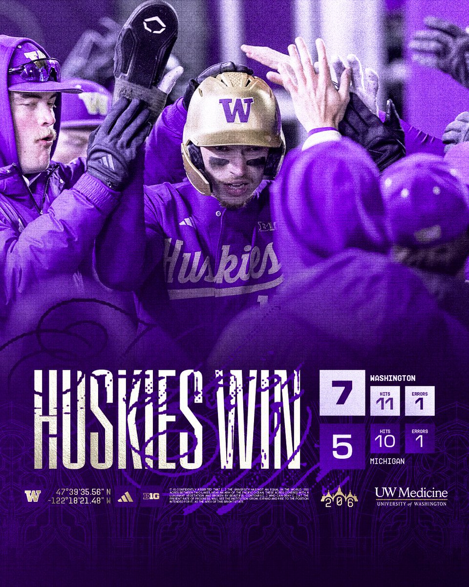 UW_Baseball's tweet photo. DUB. https://t.co/M5ZOZexBPS
