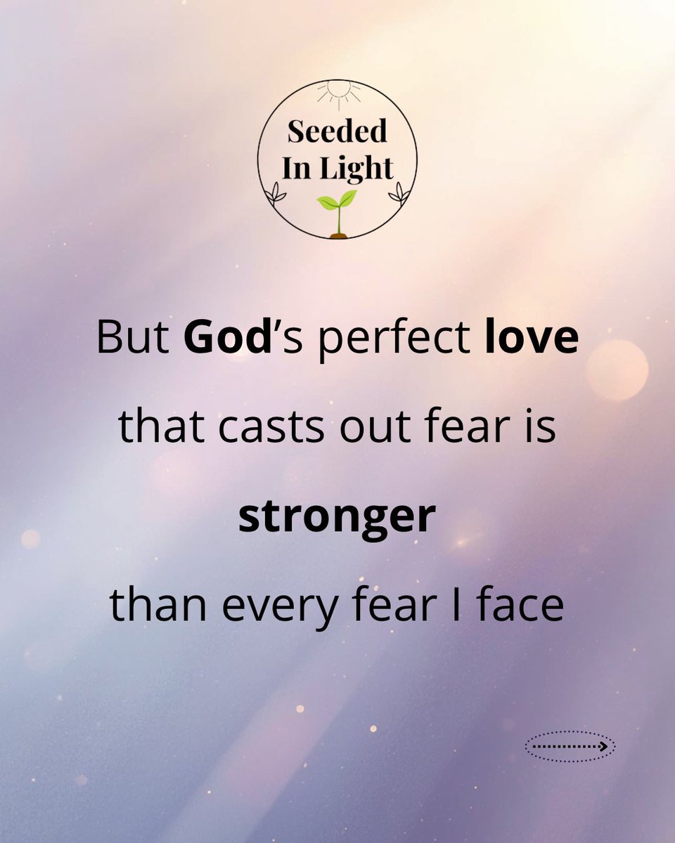 SeededInLight's tweet photo. “I prayed to the LORD, and he answered me. He freed me from all my fears.” Psalm 34:4 (NLT)

As a new week approaches, I’m here doing my best to try not to be anxious, and to remember that God’s love is stronger than my fears https://t.co/TIpoBLVyos