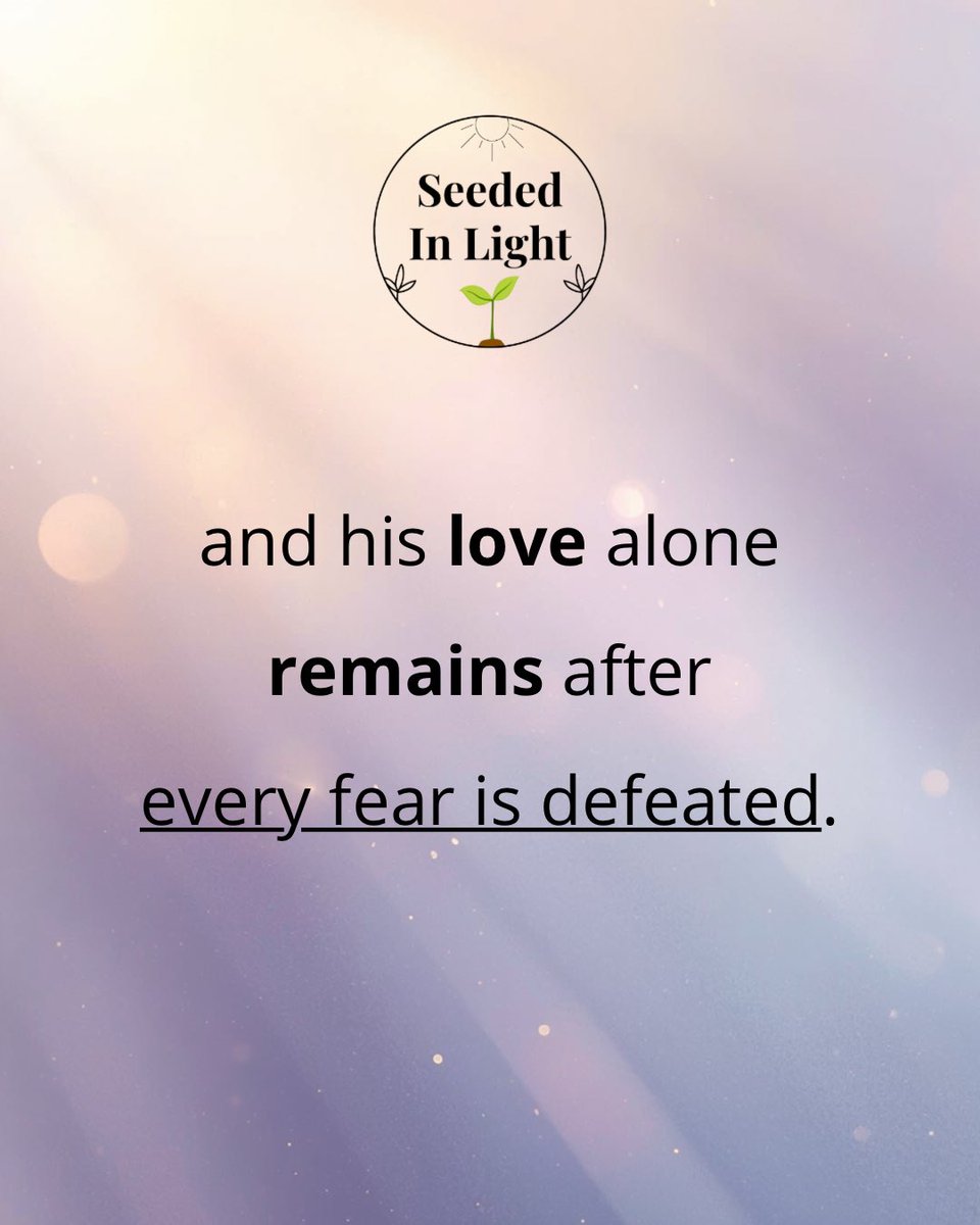 SeededInLight's tweet photo. “I prayed to the LORD, and he answered me. He freed me from all my fears.” Psalm 34:4 (NLT)

As a new week approaches, I’m here doing my best to try not to be anxious, and to remember that God’s love is stronger than my fears https://t.co/TIpoBLVyos