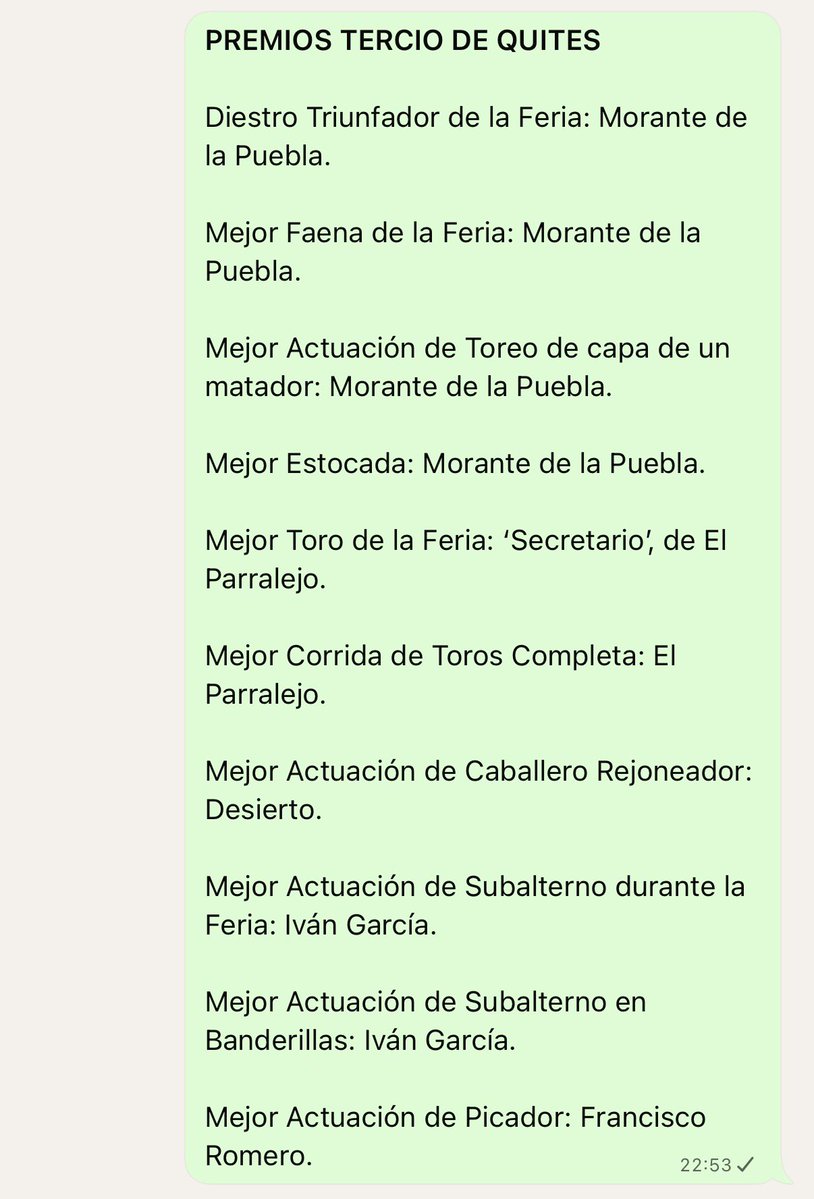 Tercio de Quites tweet media