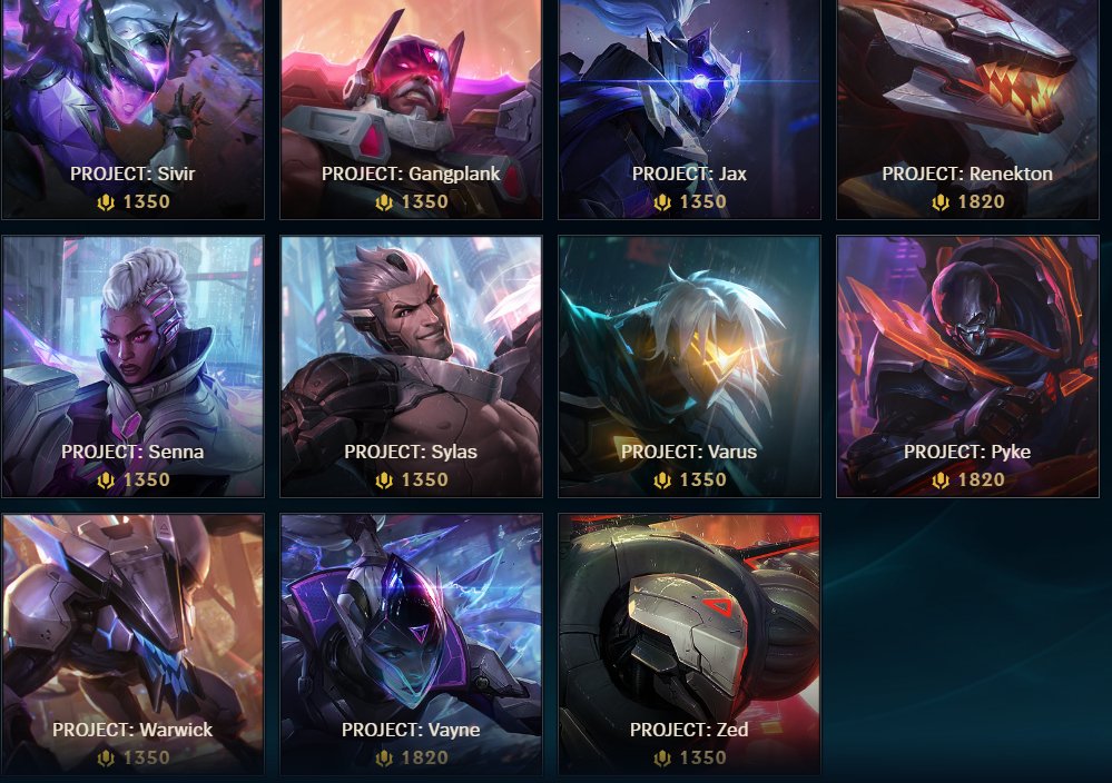 cignet's tweet photo. My League skin wishlist :) https://t.co/dbHzMIv1Xt