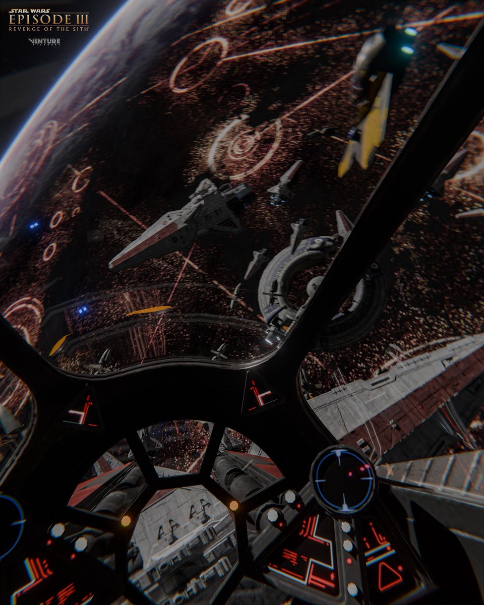 venturepictures's tweet image. My Blender 3D animation for the BATTLE OF CORUSCANT is coming along nicely! All set from a drop on May 4th! 

Get learning Blender everyone. It’s such a versatile program! 

6 years deep. Loving it. 

#blenderartist #starwars #may4th