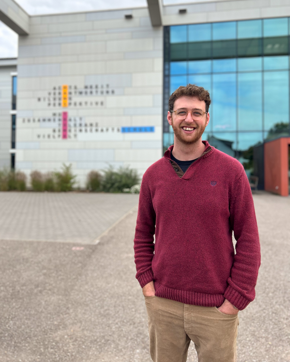 OSUGlobal's tweet photo. Supported by the Phyllis Krumm Memorial International Scholarship, @osuehe PhD candidate Walker Ballard performed dissertation research on how schools can strengthen democracy and resist authoritarianism in Germany. #BuckeyesAbroad https://t.co/Y3vpVDRkPb https://t.co/NG2C1hPU1B