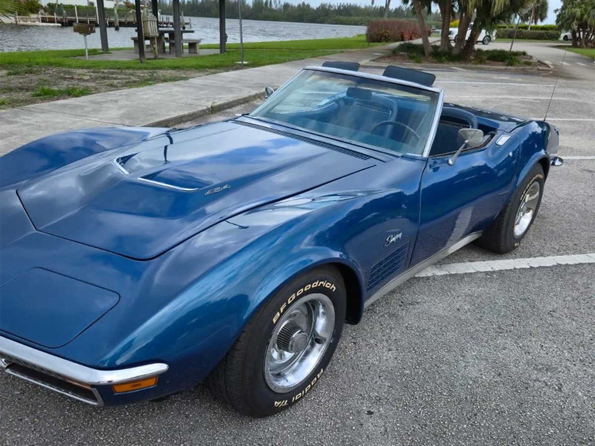 CorvetteBlogger's tweet image. Corvettes for Sale: 1971 Corvette Stingray Convertible with a 454 V8 on eBay corvetteblogger.com/2026/04/26/cor… #Corvette #CorvettesforSale