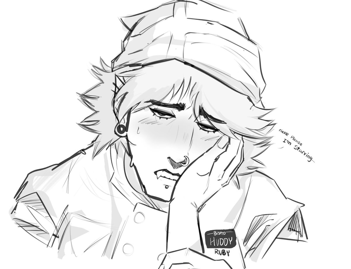 Iverronz's tweet image. shes so hungry for that cookie 
(vamp!ruby au) 
#rubycole #bistrohuddy