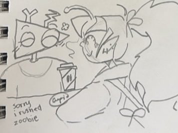 cupidsbo's tweet photo. @daialune SOO CUTE!! and zooble has a coffee 😍 https://t.co/QCwjhN7ckM